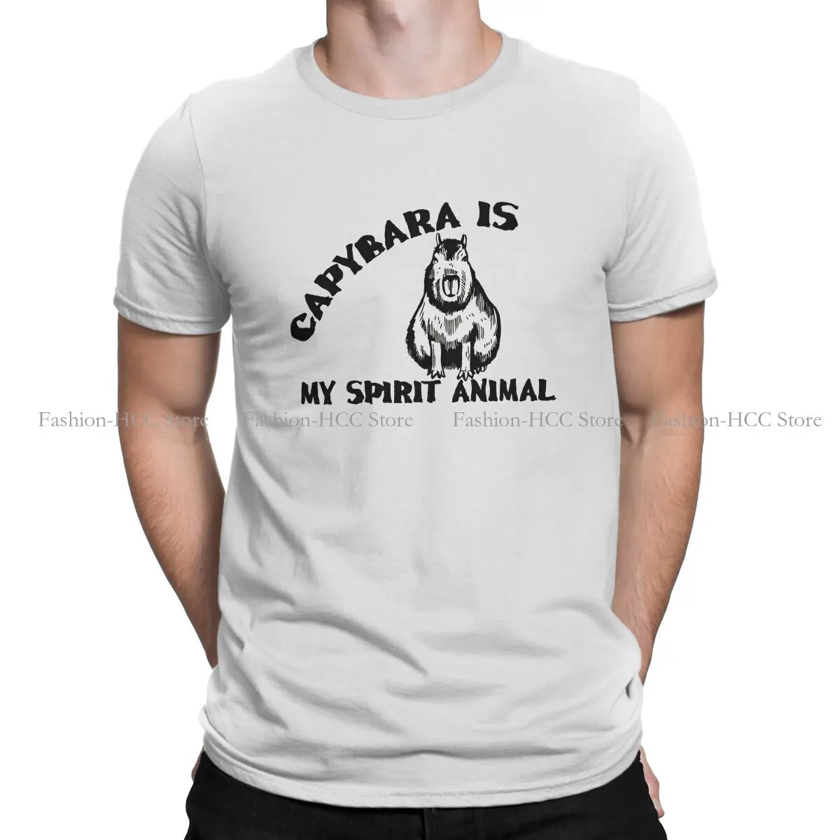 

Capybara Capybaras Polyester TShirt for Men My Spirit Animal Lover Humor Leisure Sweatshirts T Shirt High Quality Trendy