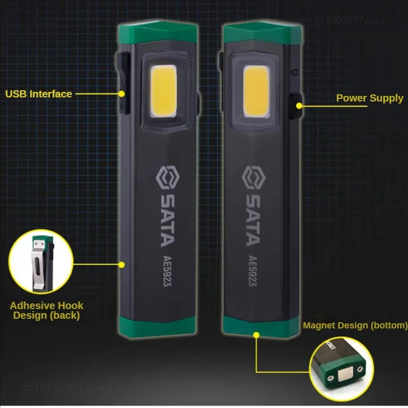 Сильный магнитный рабочий светильник Xiaomi SATA светодиодные лампы для авторемонта