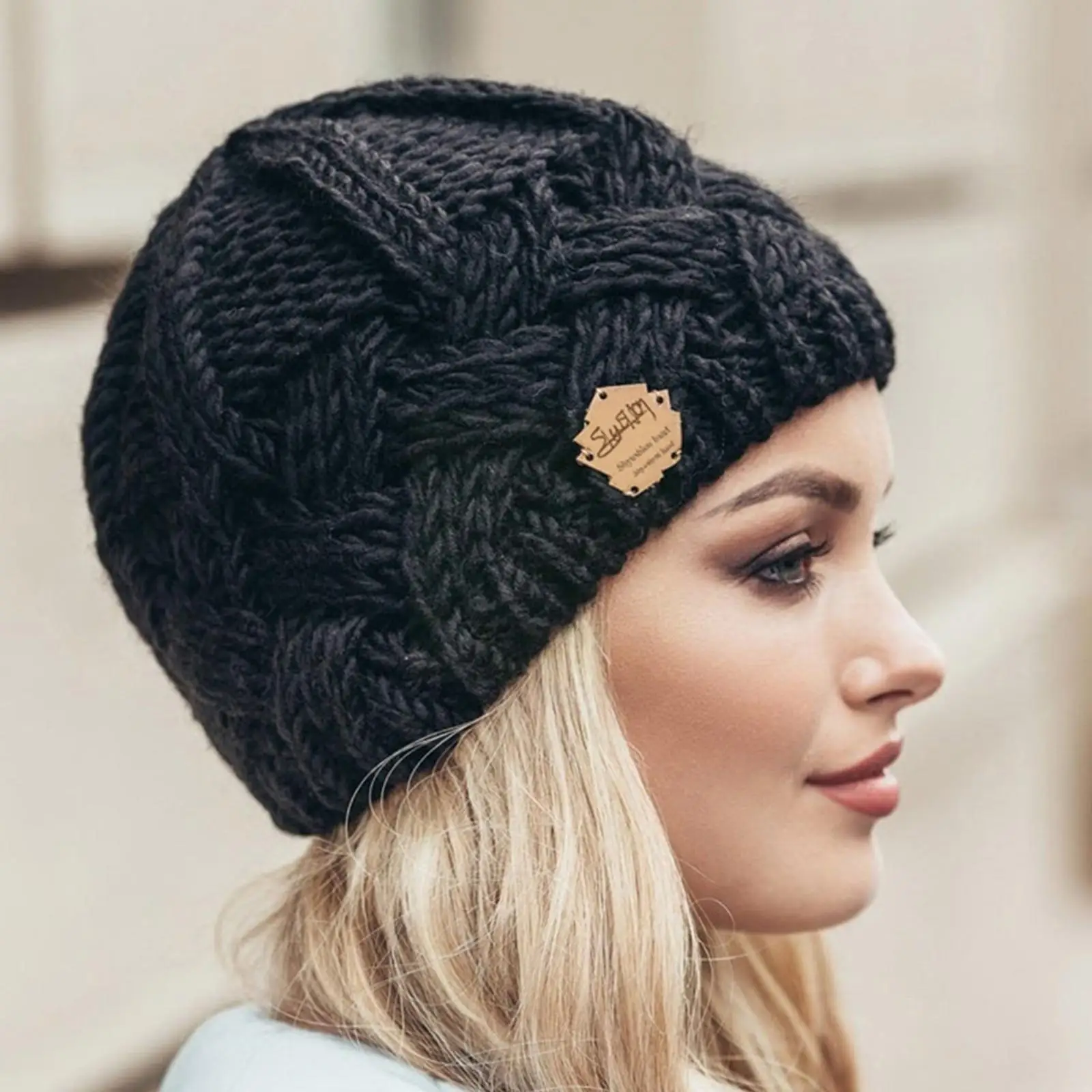 

Winter Warm Balaclava Women Knitted Hat Scarf Caps Neck Warmer Winter Hats For Men Women Skullies Beanies Warm Fleece Hat P0r6
