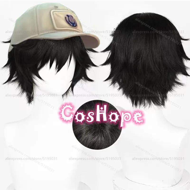 IDV Mercenary Naib Subedar Косплей Парик 30 см Короткий Черный Аниме Термостойкие