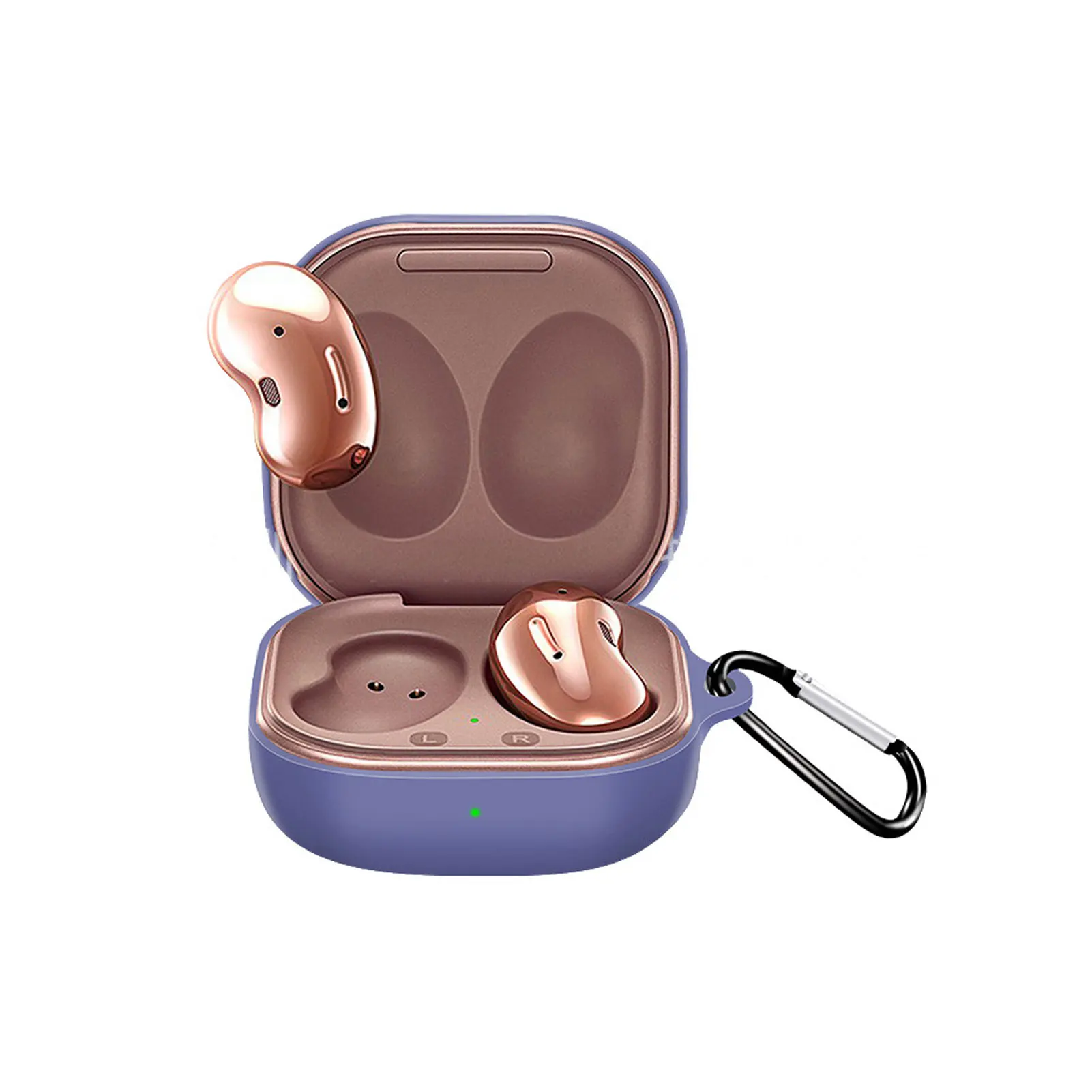 

Силиконовый чехол для наушников SamsungGalaxy Buds с пряжкой чехол для живых трансляций аксессуары противоударный мягкий защитный чехол