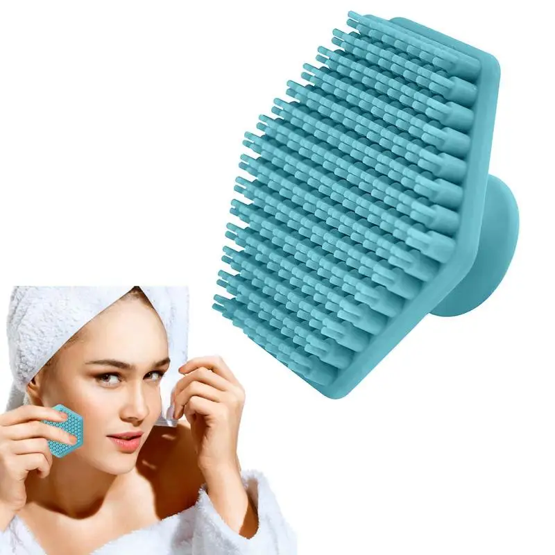 

Silicone Face Cleansing Brush Handheld Scrubber Exfoliator With Handle Rubber Face Wash Brush Facial Cleansing Accessories