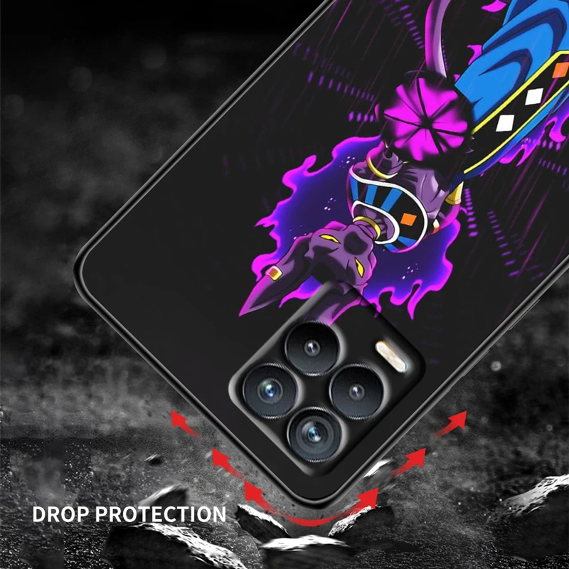 anime dragon ball z cool for oppo gt master find x5 x3 realme 9 8 6 c3 c21y pro lite a53s a5 a9 2020 black phone case cover capa free global shipping