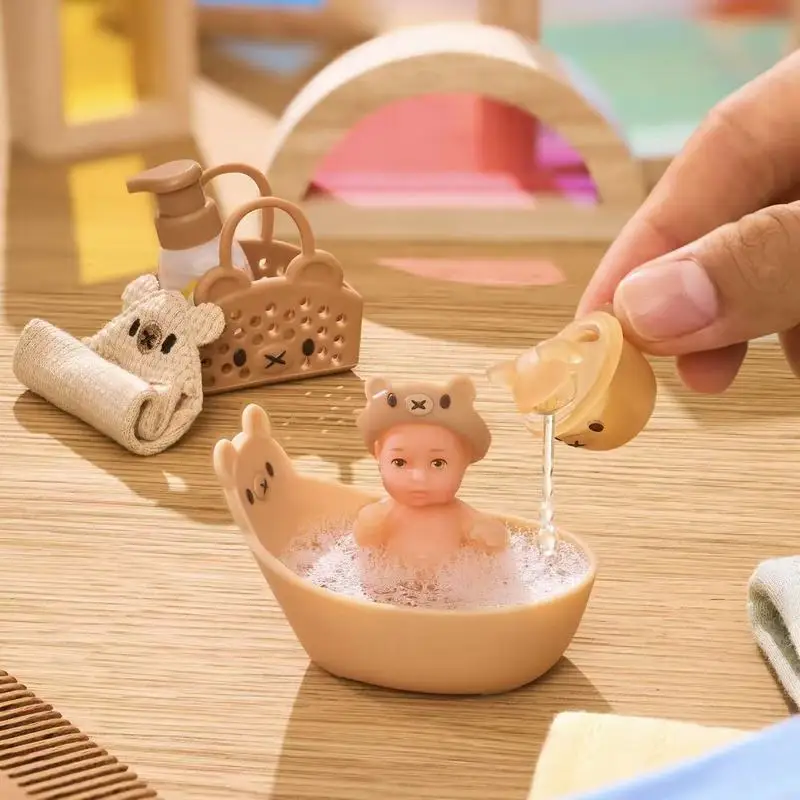 Фото Новые оригинальные мини-фигурки Miniverse Make It Mini Real Baby и Make It Mini Baby 2 Food, коллекционные мини-игрушки в закрытых шарах, украшения, подарок на день рождения для детей №2
