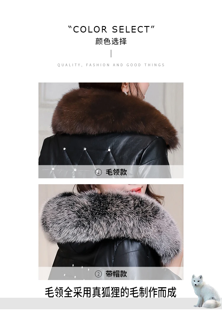 Новинка высококачественные женские пальто из натурального меха женская зимняя