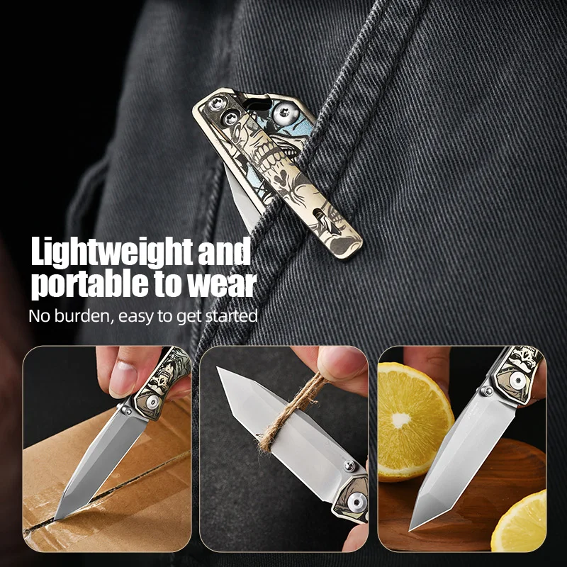 Фото Новый карманный нож Spreme Made CUT XD045 из австрийской стали M390, инструмент EDC, рукоять из титанового сплава TC4 №4