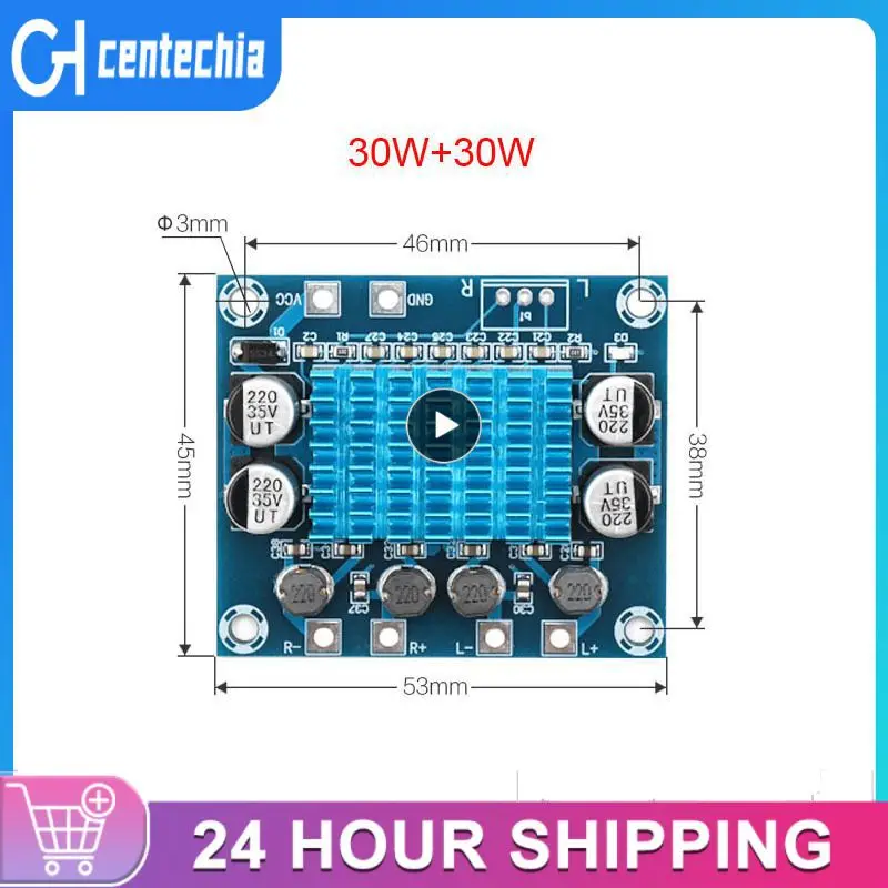 

Плата цифрового усилителя мощности 3А, двухканальная Плата усилителя мощности звука, легкое подключение, 30w30w, Tpa3110 стандарта