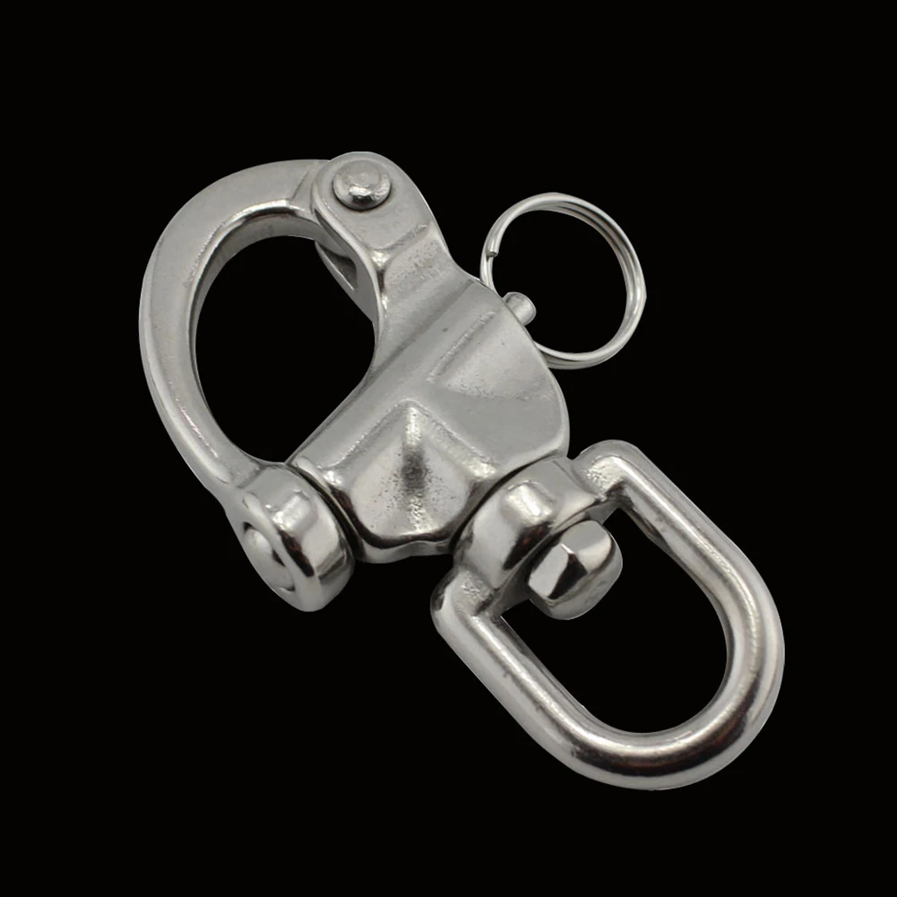 

Boat Swivel Shackle Stainless Steel Quick Release Swivel Wear-resistant Boat Accessories Yacht Sailboat Parts