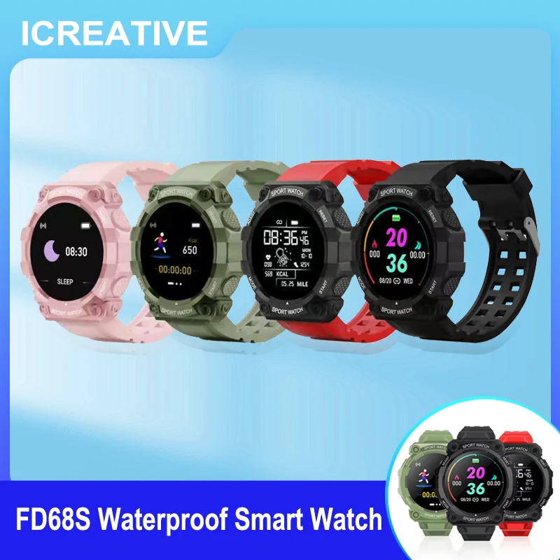

FD68S Smart Watch Men 2021 Waterproof Heart Rate Monitor Smart Watch Women Bracelet for ios Android reloj inteligente hombre
