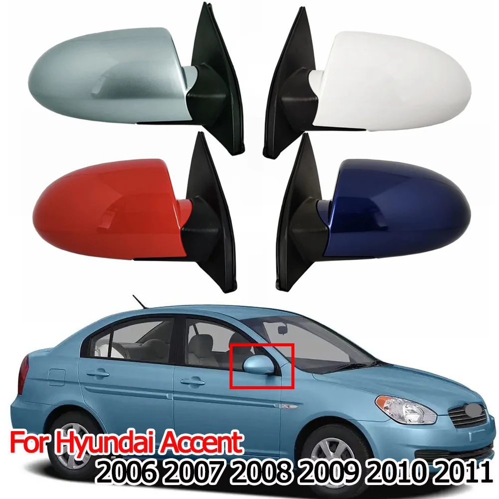 

Car Left Right Outside Rearview Side Mirror Assy Door Rear View Mirror Assembly For Hyundai Accent 2006 2007 2008 2009 2010 2011
