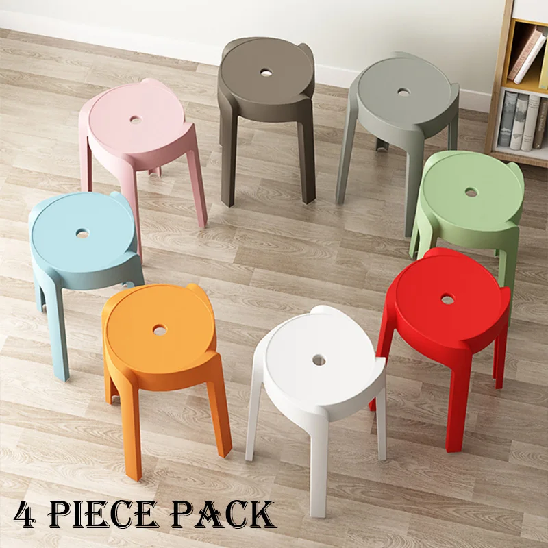 

Camping Modern Dining Chair Pack 4 Bar Stool Dinette Table Dining Room Chair High Stool Kitchen Chaises Salle Manger Furniture