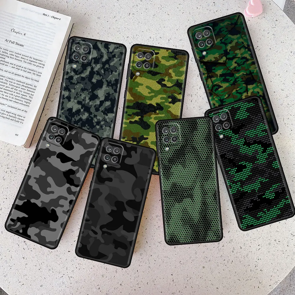 

Case for Samsung Galaxy A12 A71 A31 A51 A21s A02s A01 A03 Camouflage Pattern Camo Military Army Silicone Cell Style Capinha