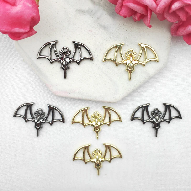 10 шт. Подвеска из сплава полые серьги-летучая мышь для Хэллоуина подвеска сделай
