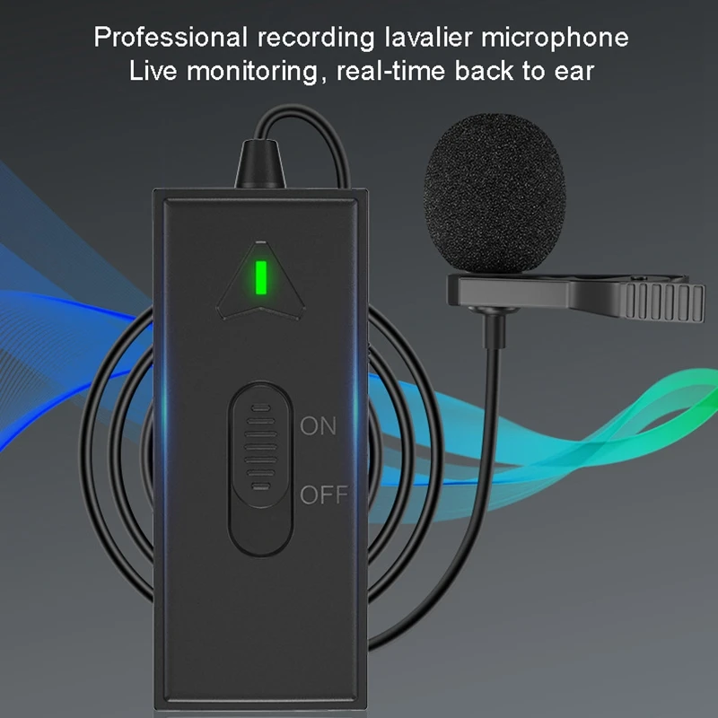 

Петличный микрофон, микрофон для записи с шумоподавлением, мини-микрофон для камеры, видеозаписи в реальном времени