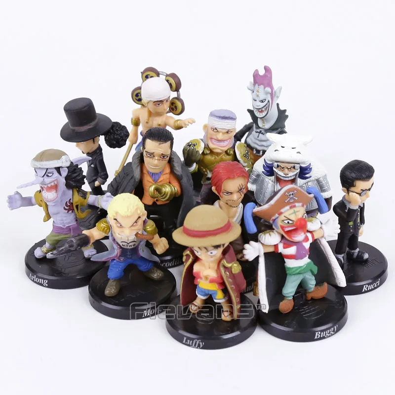 5cm 12pcs One Piece Luffy Sabo Shanks Lucci Crocodile Moria Buggy Enel Mini PVC Dolls Toys Colletible Figurals images - 6
