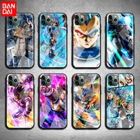 dragon ball vegeta phone case tempered glass for iphone 13 12 11 pro mini xr xs max 8 x 7 6s 6 plus se 2020 cover