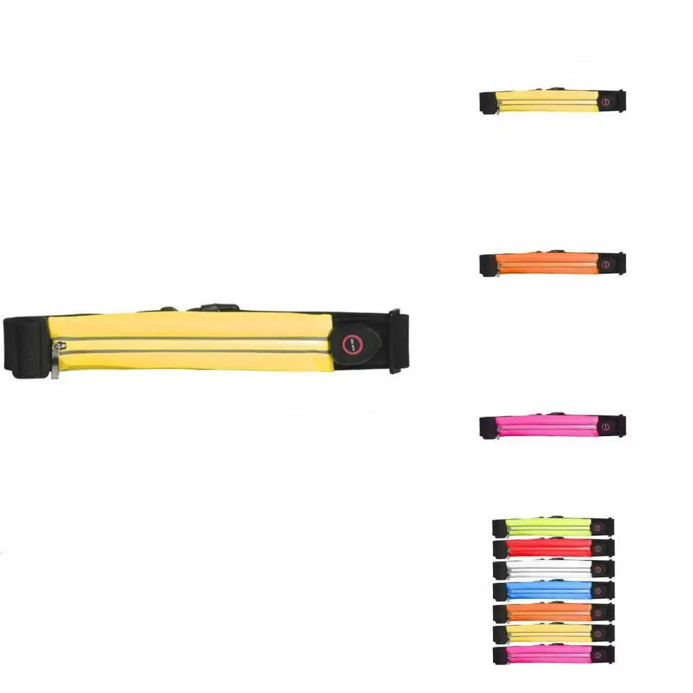 

Safe LED Running Belt Tensile Elastic LED Running Waist Belt for Running Cycling LED Running Pouch