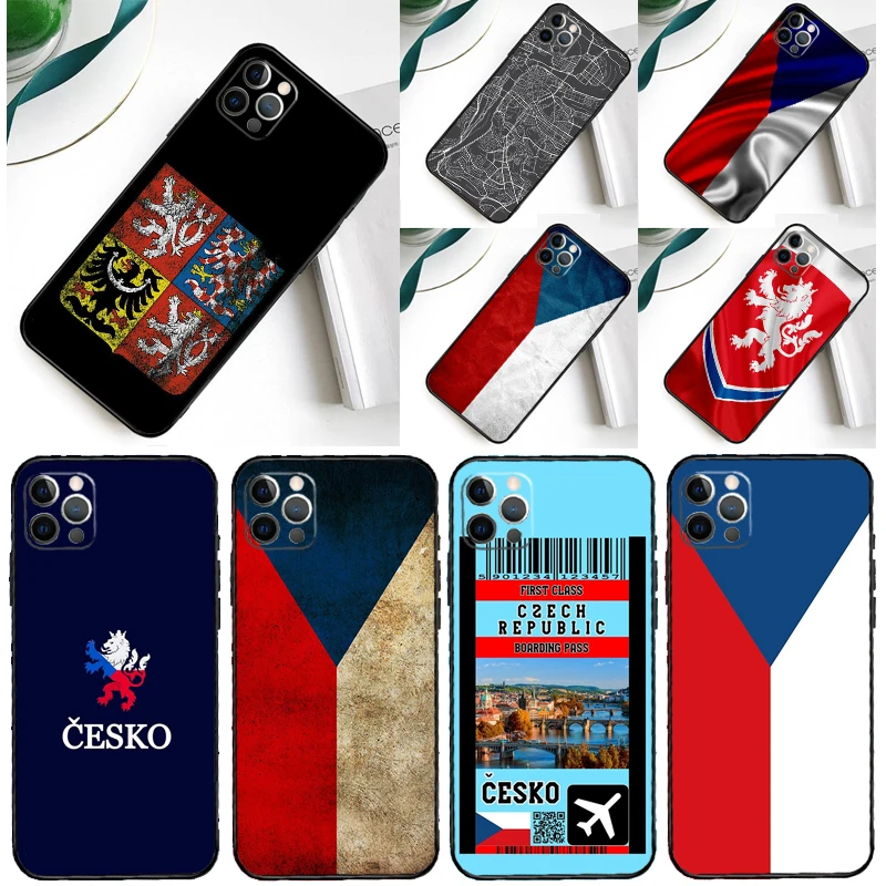 Чехия с флагом для Samsung Galaxy A34 A54 A14 A55 A35 A15 A53 A33 A13 A05 A06 A16 A22 A32 A52 Чехол телефона