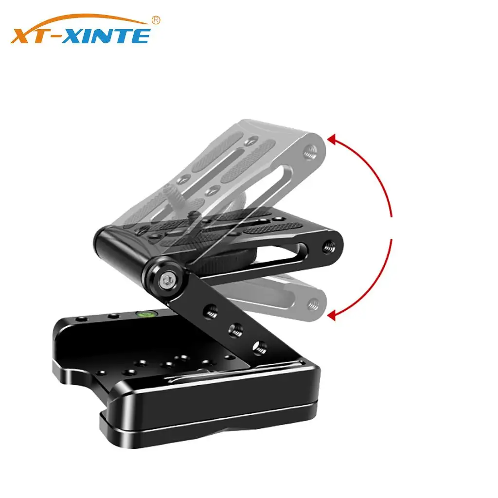 

Z Shape Tripod Head Camera Holder Aluminum Folding Quick Release Plate Stand Mount Spirit Level Stabilizer For DSLR Camera Phone