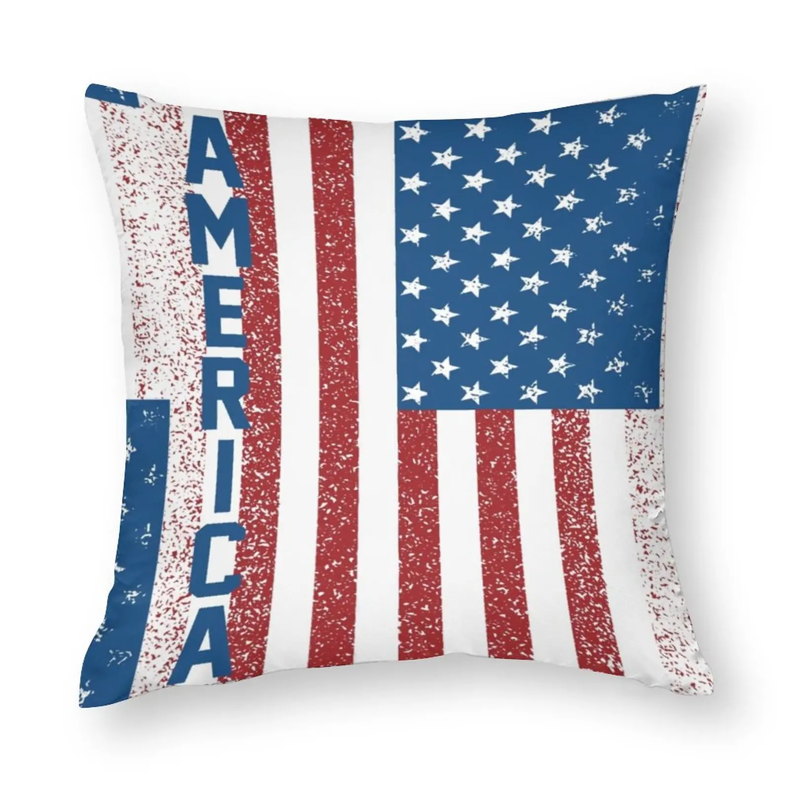 

Наволочка с американским флагом на подушку, с символом страны, на молнии