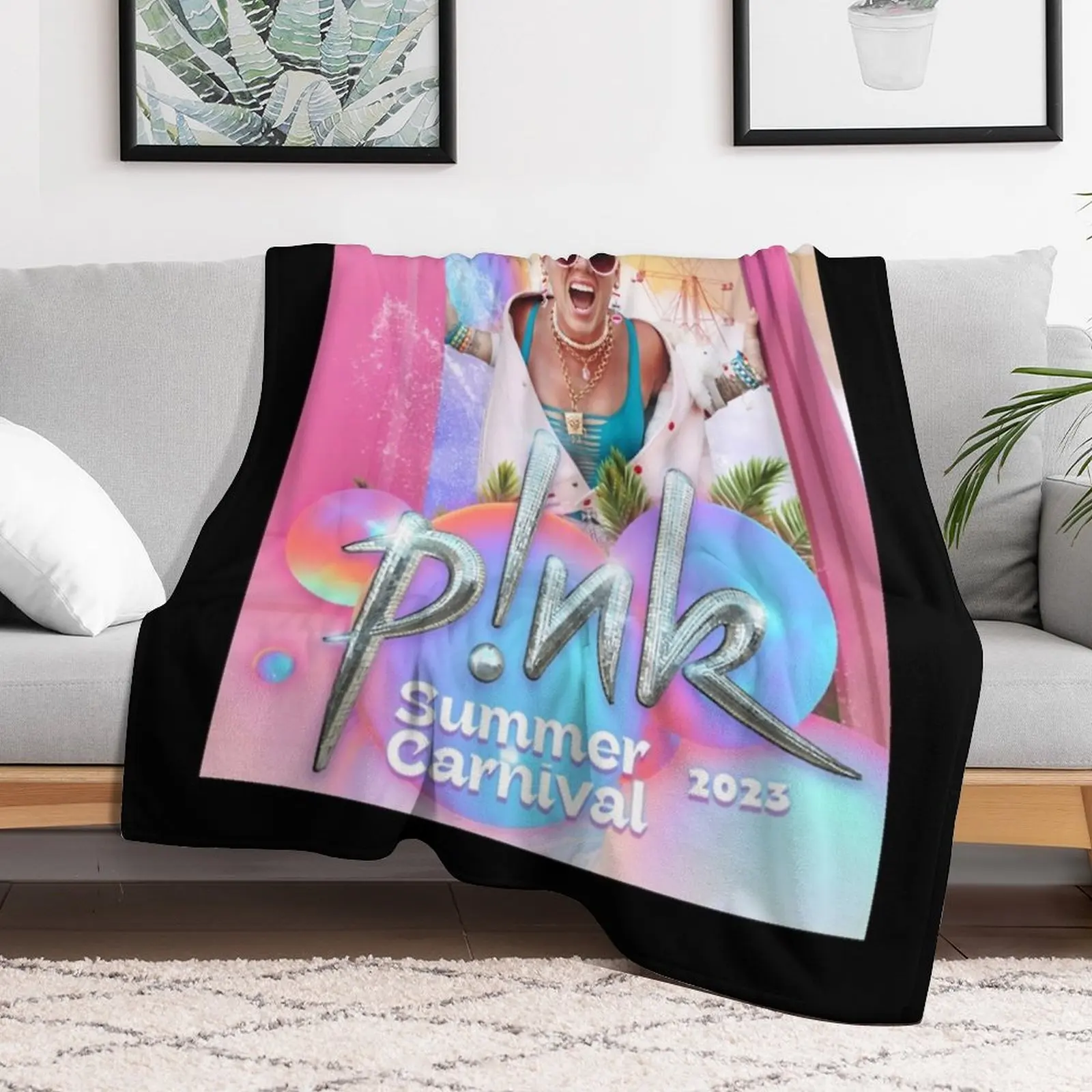 Розовый летний тур 2023 классическая футболка одеяло модные туристические одеяла