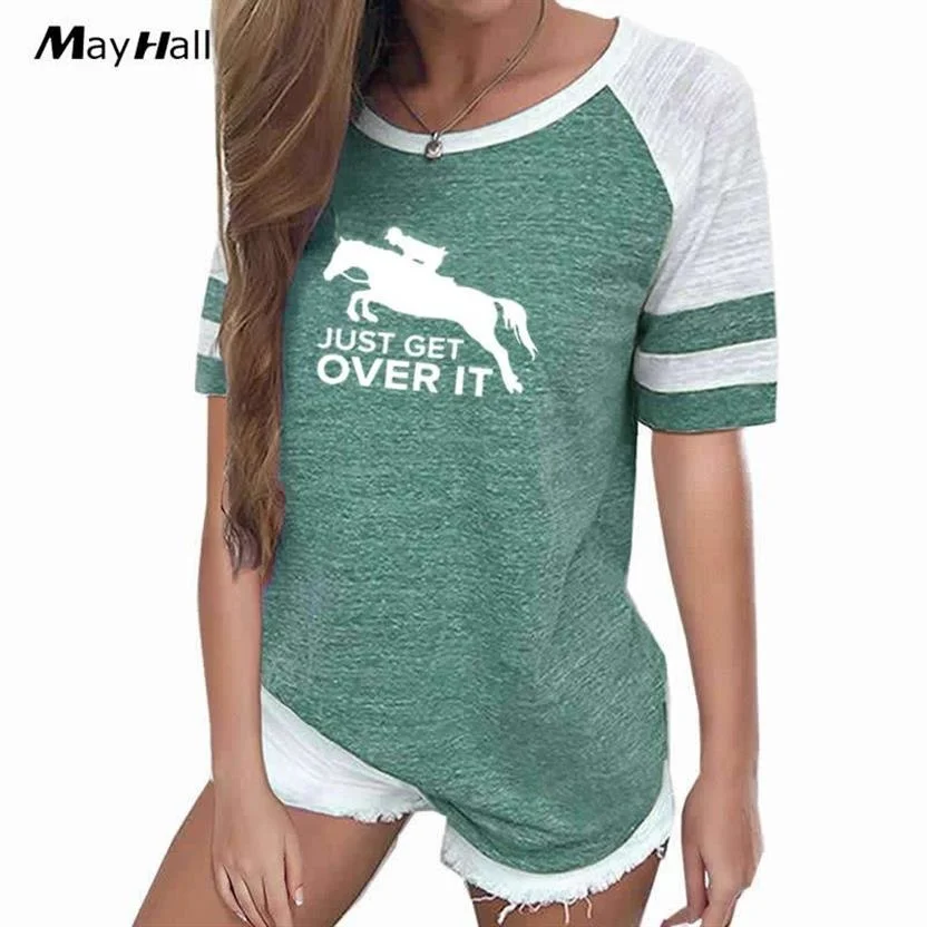 

Horse Print Patchwork T Shirt Casual O Neck Short Sleeve T-shirt Soft Ladies Summer Tops For Women 2022 T-shirts Camisetas Mujer