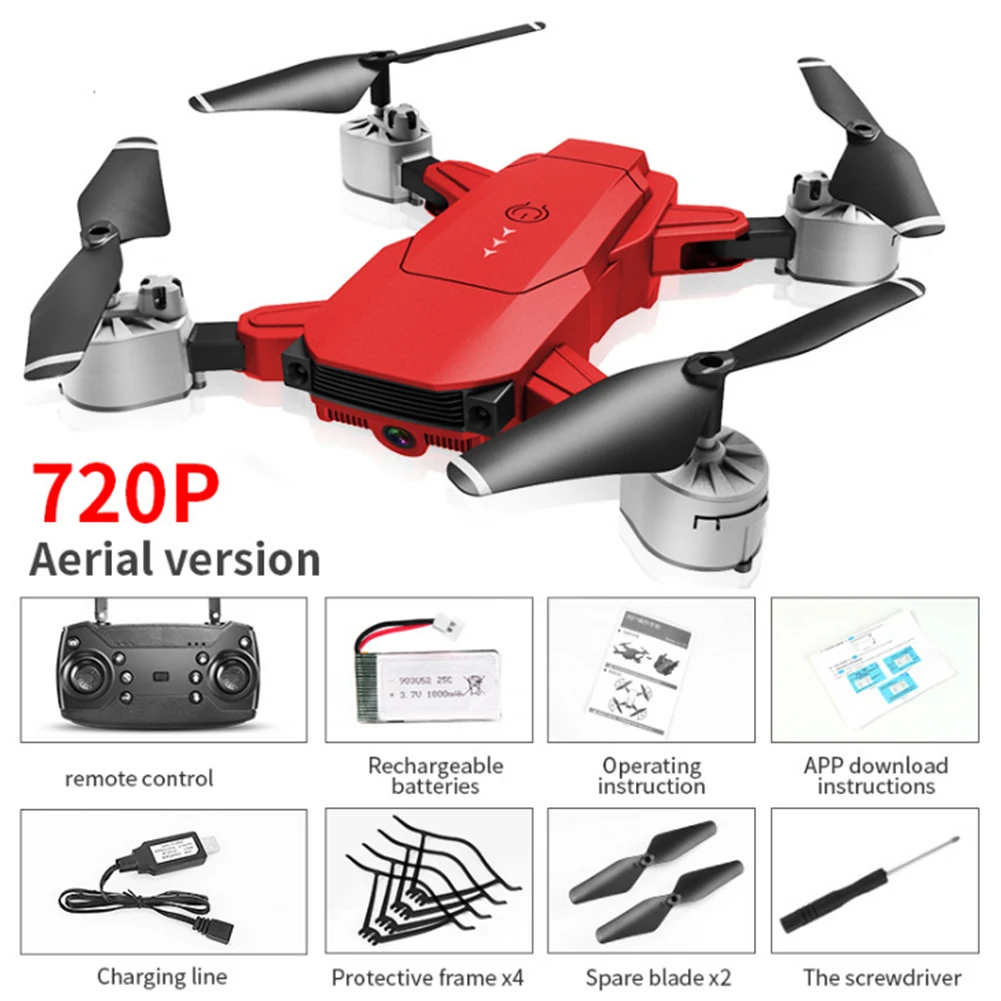 Aerial Foldable Quadcopter Gift Selfie VR Visual HD Camera Optical Flow Positioning Headless Mode RC Drone 720p 1080p WIFI FPV