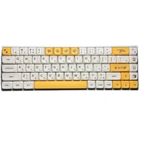 1 set honey and milk theme key caps for mx switch mechanical keyboard pbt dye bee japanese minimalist white keycaps xda