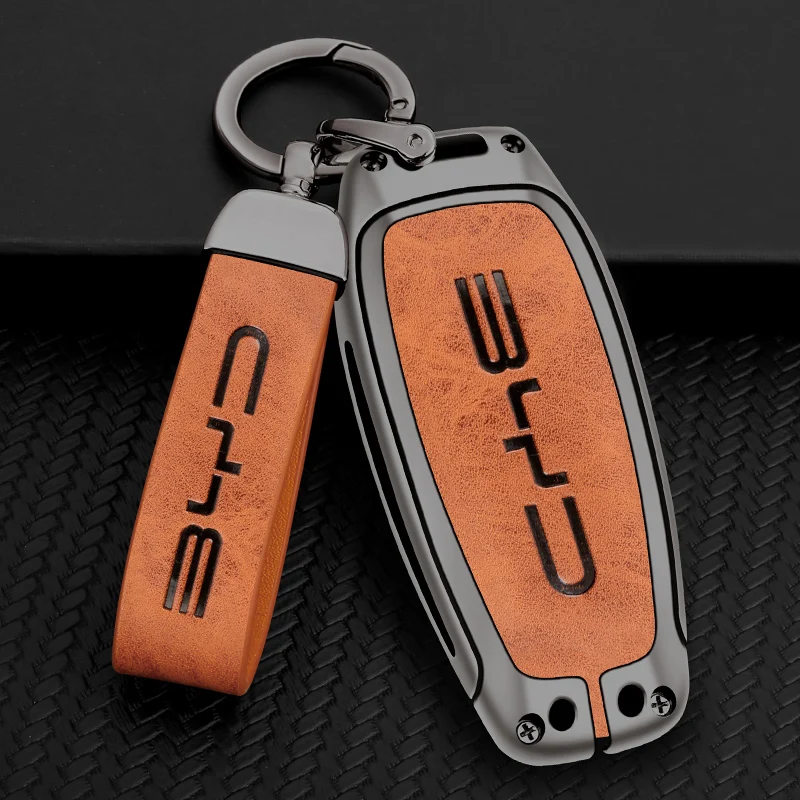 

Car Key Case Full Cover Holder Protector For BYD Second Song Max Dm Tang Pro QIn Pro Generation Yuan Ev Auto Key Bag Accessories