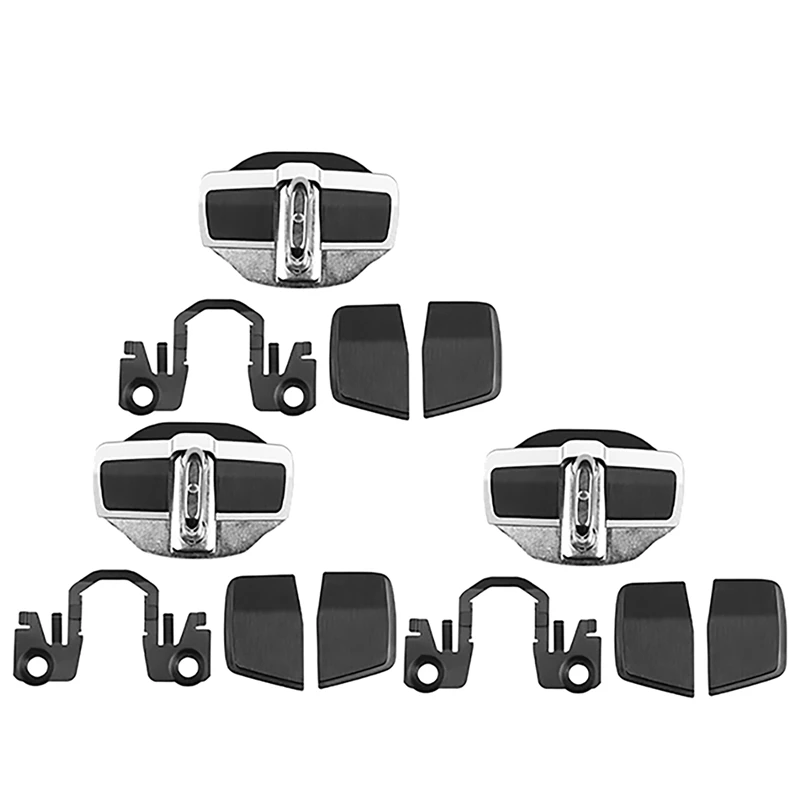 

3 Sets TRD Door Stabilizer Door Lock Protector Latches Stopper Covers For Toyota Land Cruiser LC200 Alphard Vellfire