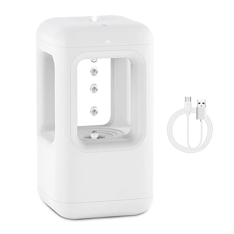 

Cool Mist Humidifier Anti Gravity Water Droplet Countercurrent Humidifier 500Ml Humidifier For Bedroom