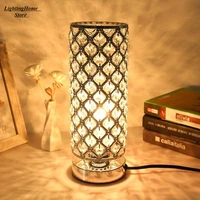 luxury crystal table lamp night lamp diamond crystal decorative table lamp bedroom bar night light led desk night light lamps