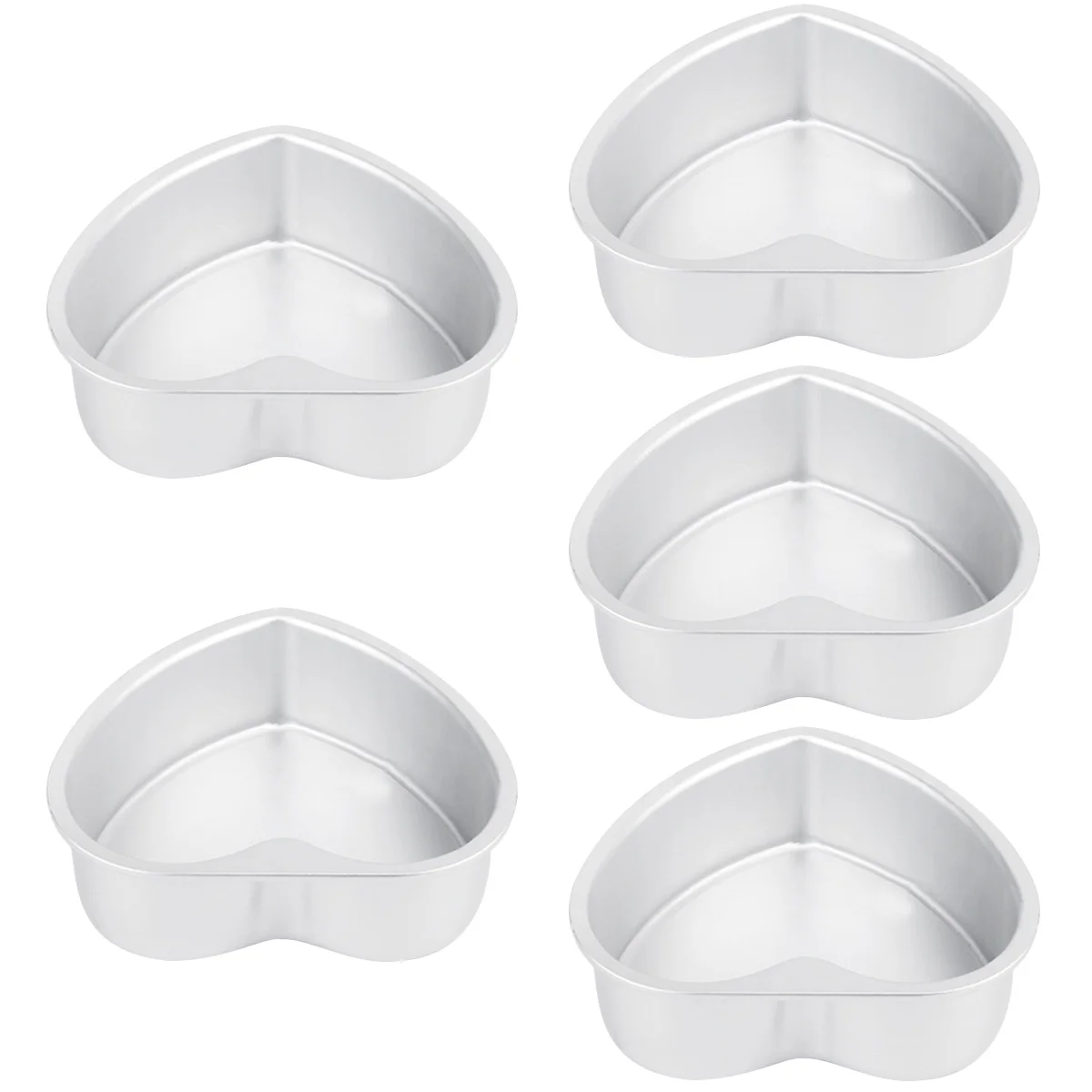 

5pcs Ring Mold Biscuit Tool Heart Mold Chiffon Cake Rings Mousse Mold