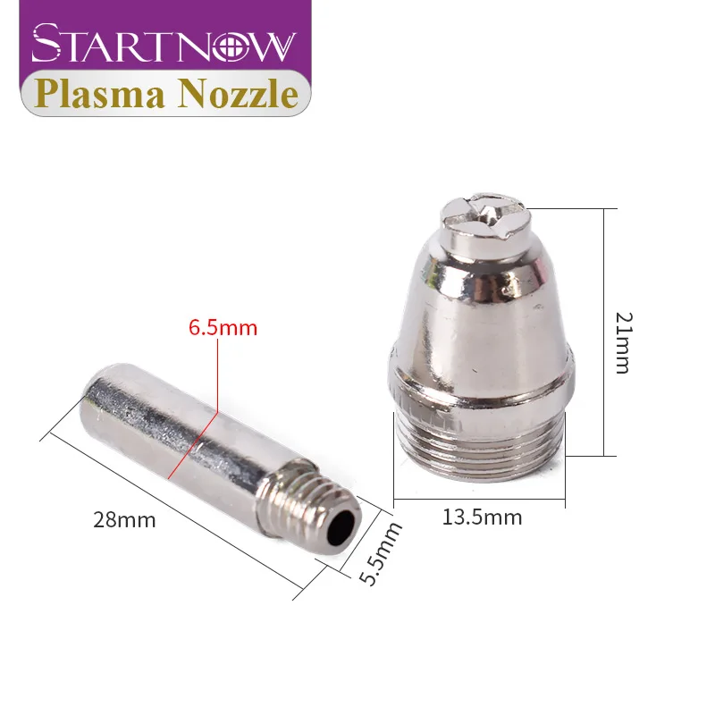 Фото Startnow 50 компл./лот AG60/SG55 расходные материалы для плазмы гафния проволочные сопла комплект электродов для машины плазменной резки WSD60P №4