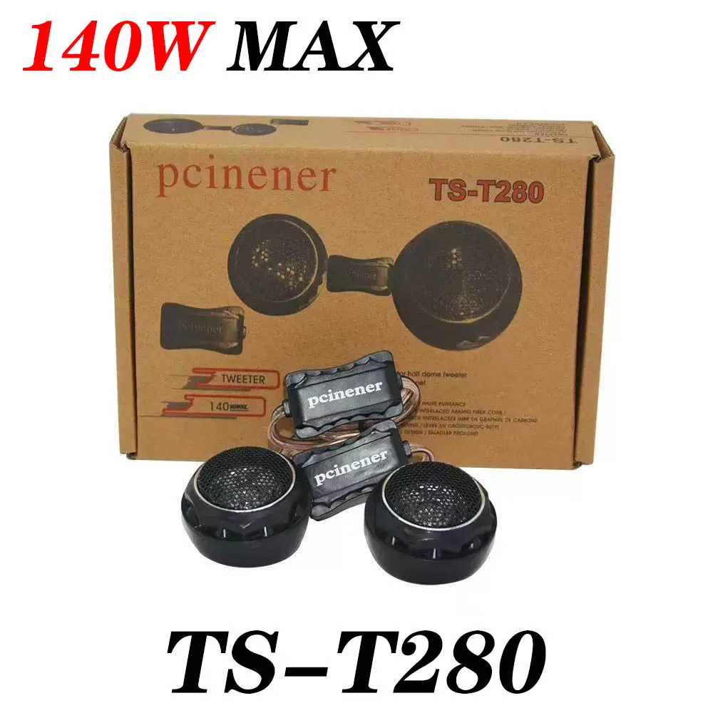 

140 Вт TS-T280 12 В Высокоэффективные легкие мини-купольные высокочастотные динамики Встроенный кроссовер для автомобильной аудиосистемы