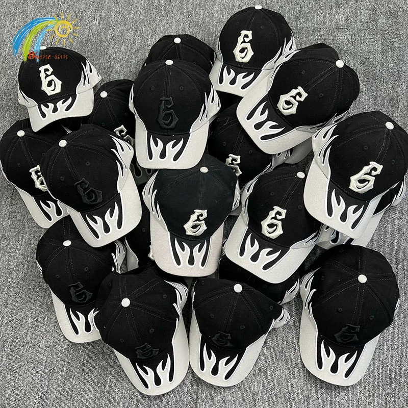 Бейсболка Kanye West СЕЗОНА 6 с вышитым логотипом пламени мужская и женская кепка от