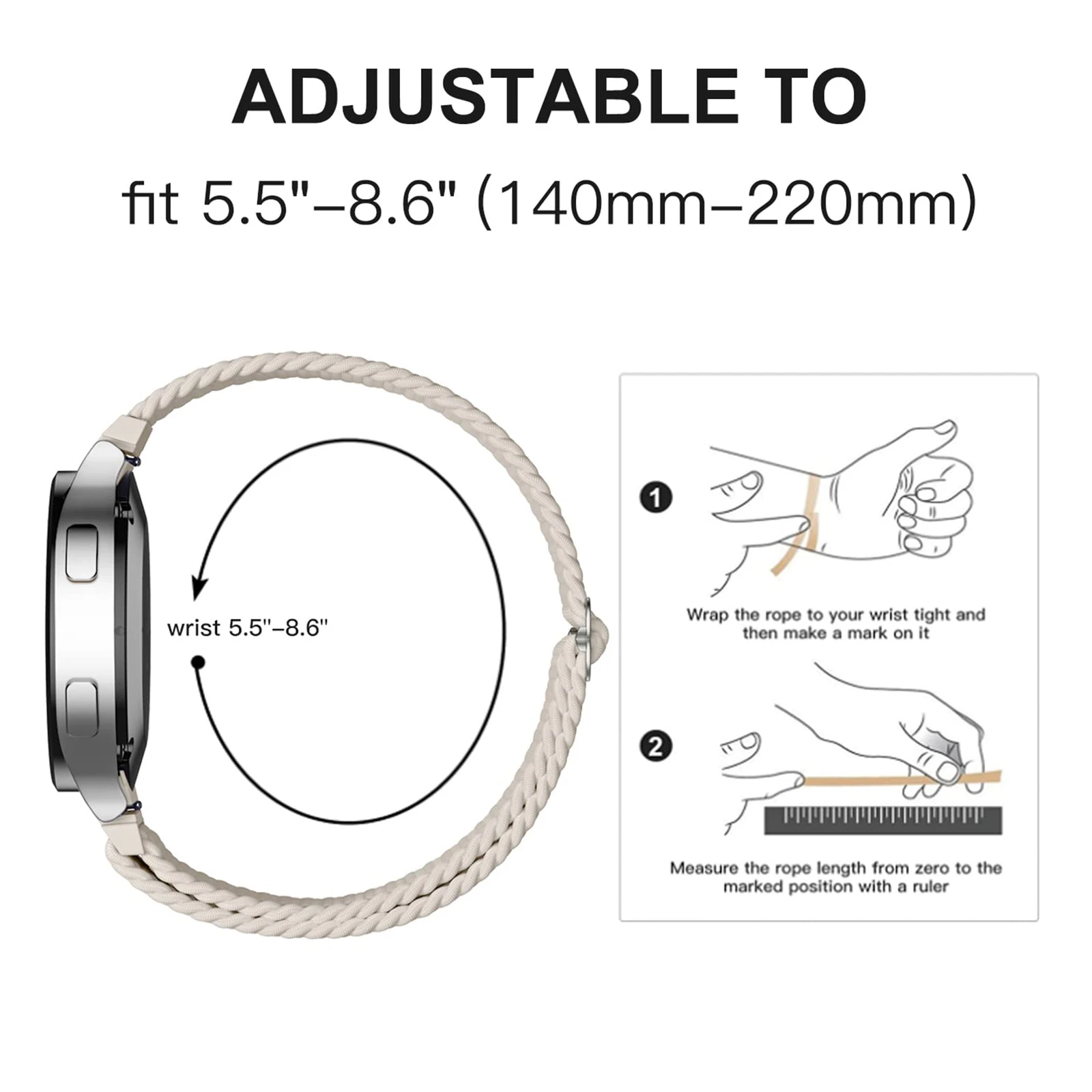 Ремешок для часов Amazfit bip Max65Balance 2Active 2MaxGTRT-Rex 3 ProCheetah 2, плетеный браслет-ремешок Amazfit Heilo Strap (art.: 3920da22e6ce4) - 3920da22e6ce4