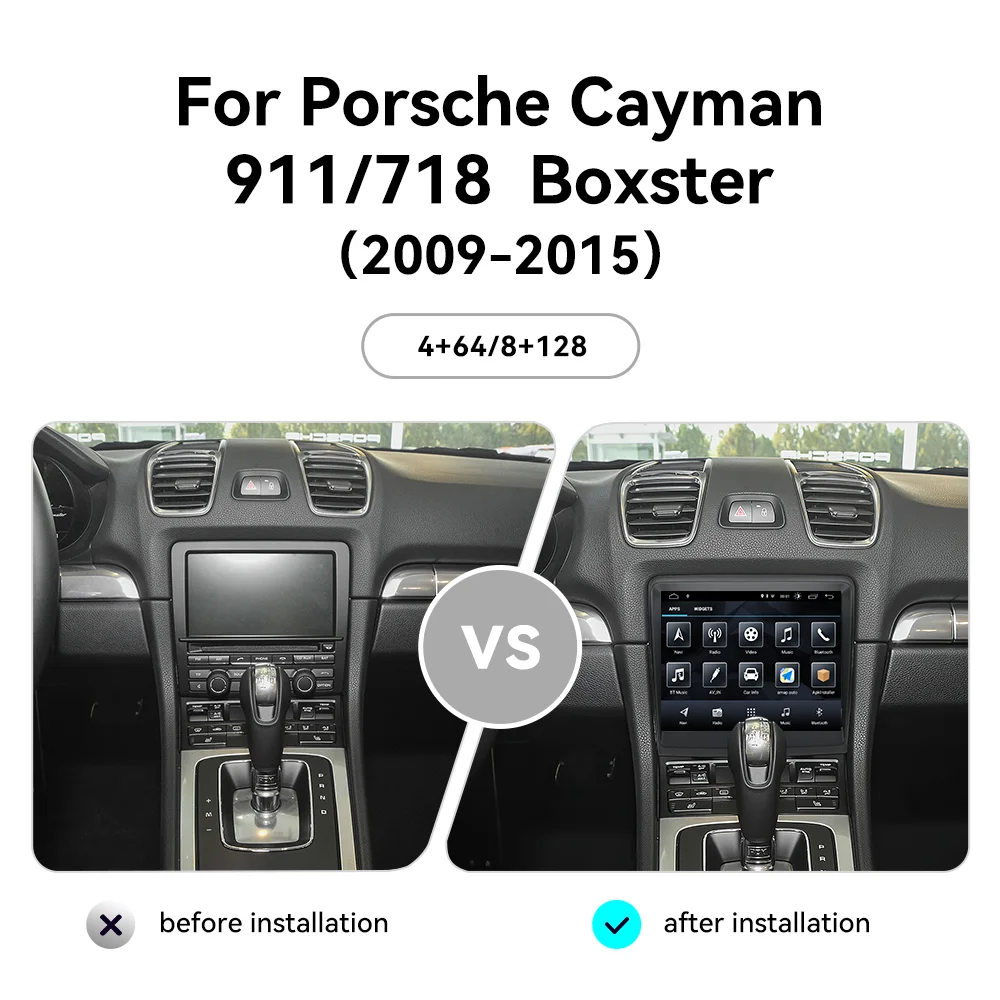 8 4 ''для Porsche 718 911 Bobst 2009-2015 Tesla Style сенсорный автомобильный экран навигации Carplay