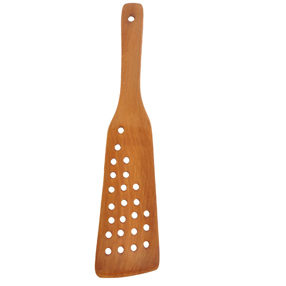 

Spatulacooking Turner Kitchen Wood Wooden Slotted Steak Spatulas Nonstick Flipper Utensils Fry Fried Pancake Flippers Baking