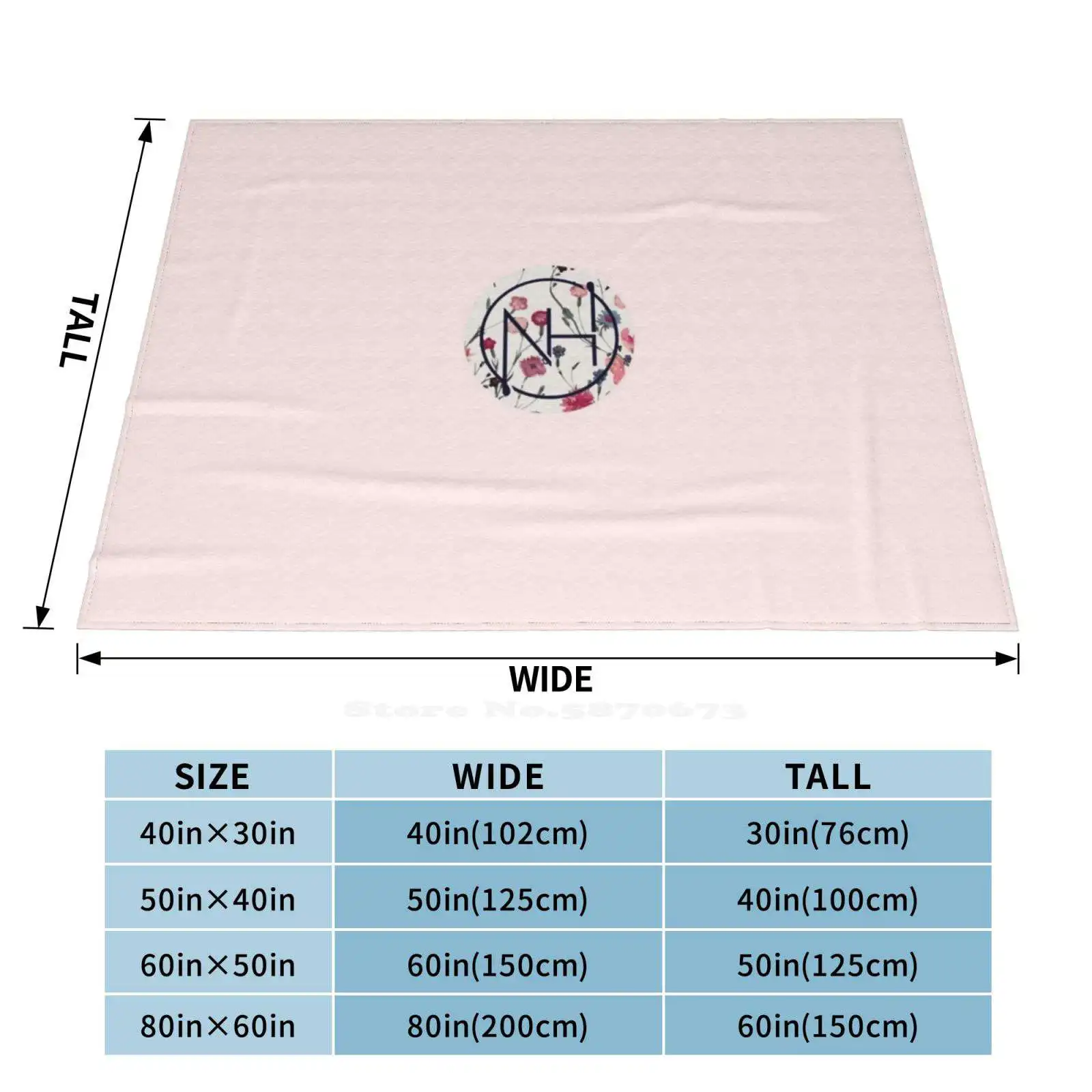 Niall Цветочный логотип Высочайшее качество Удобная кровать Диван Мягкое одеяло 1D