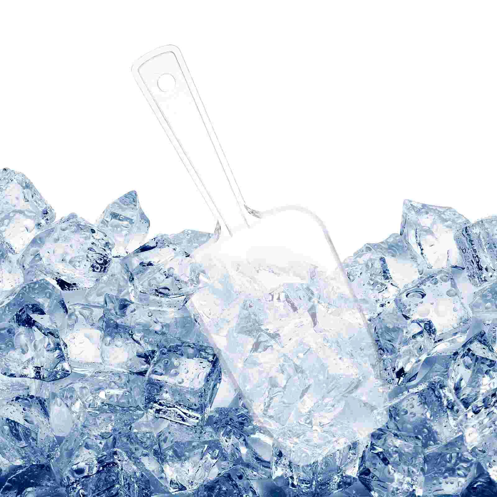 

5PCS Clear Scoopers Ice Scoop Measuring Cup Scoop Ice Scooper for Freezer Ice Scoop Popcorn Scoop