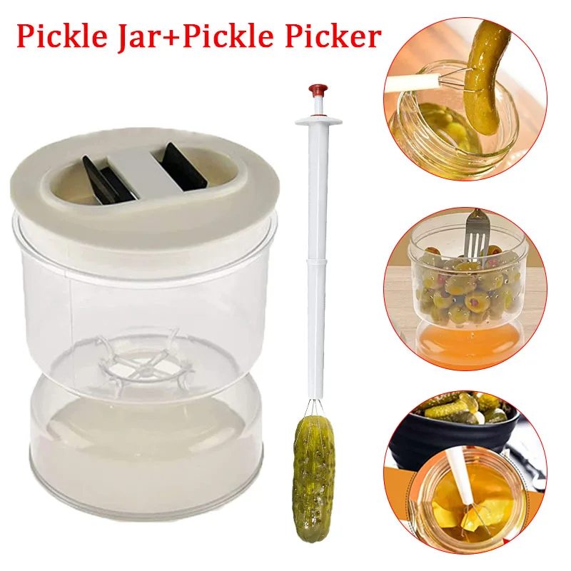 

Separation Jar Design Container Dry With Wet Jar Hourglass Pickle For Accessories Kitchen Strainer Sealed And Pickle And Flip