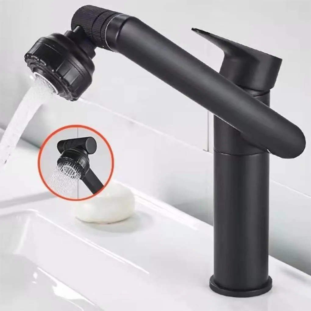 

Kitchen Faucet Workmanship Rustproof Rotatable Design Sink Tap Water Crane Handy Installation Smooth Surface Basin Faucets
