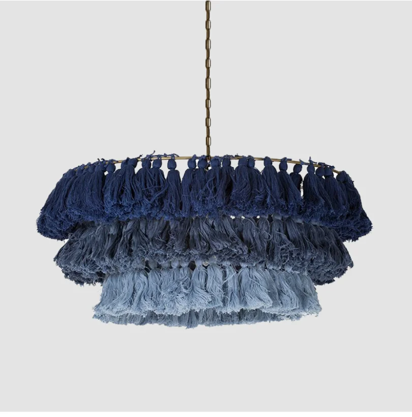 Fela подвесные светильники с кисточками для спальни гостиной кухни тканевые