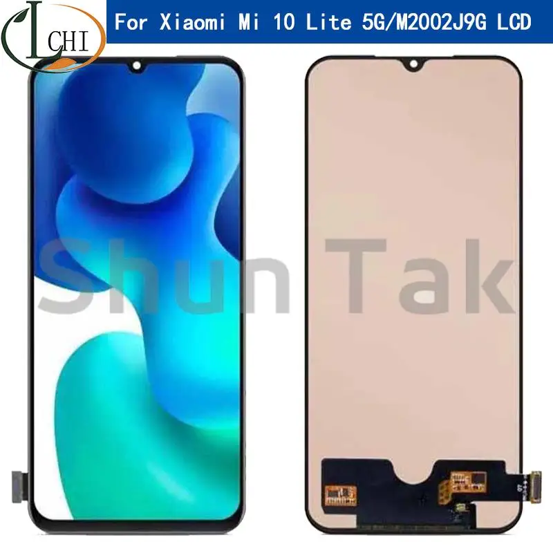 

Original AMOLED For Xiaomi 10 Lite 5G LCD Display with Touch Screen Digitizer Assembly For Xiaomi Mi 10 Lite LCD Screen