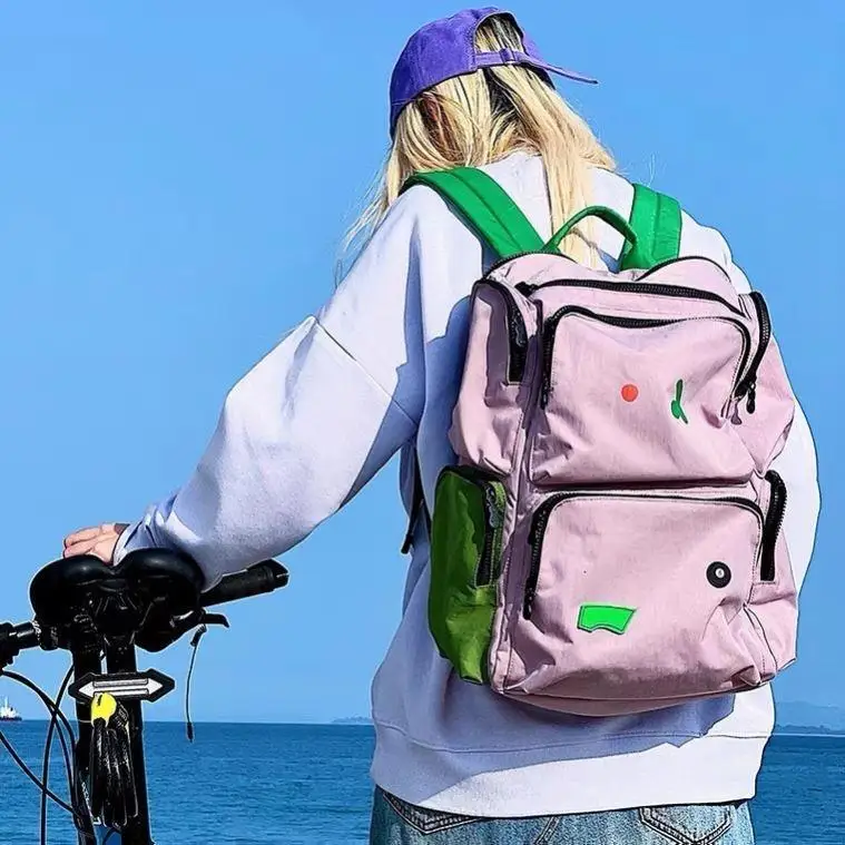 Женский нейлоновый рюкзак корейский модный большой легкий Школьный