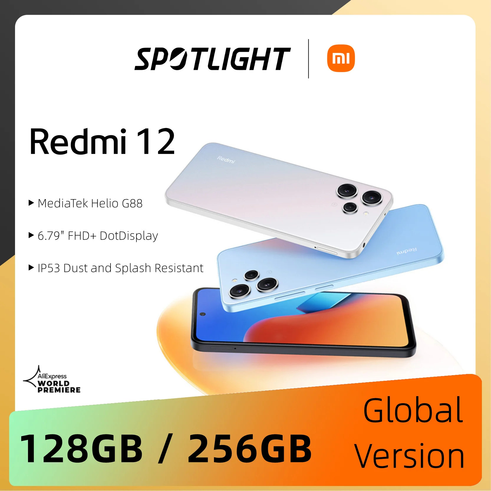 Xiaomi Redmi 12 versión Global 128GB 8GB 256GB pantalla DotDisplay...