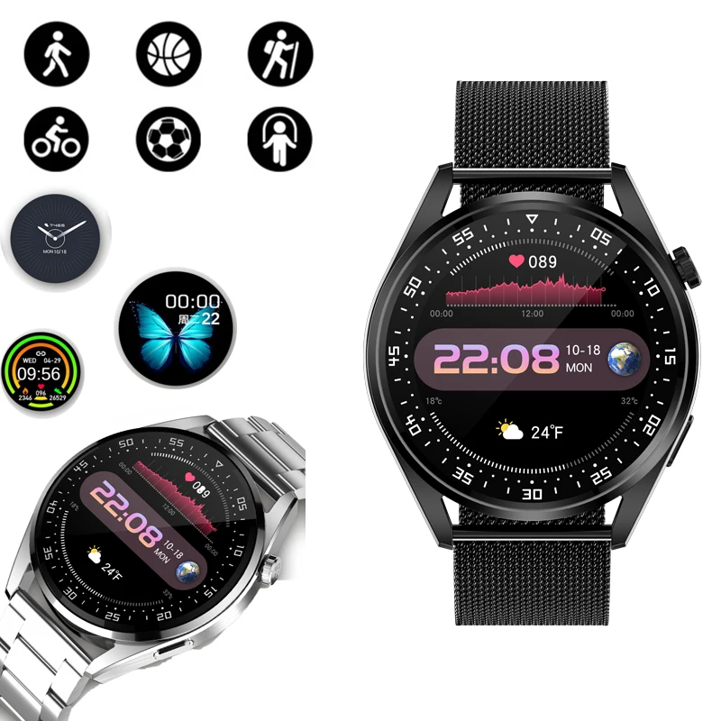 

E20 wristband smart watch waterproof blood pressure heart rate sports GPS tracking sleep monitoring business leisure for Android