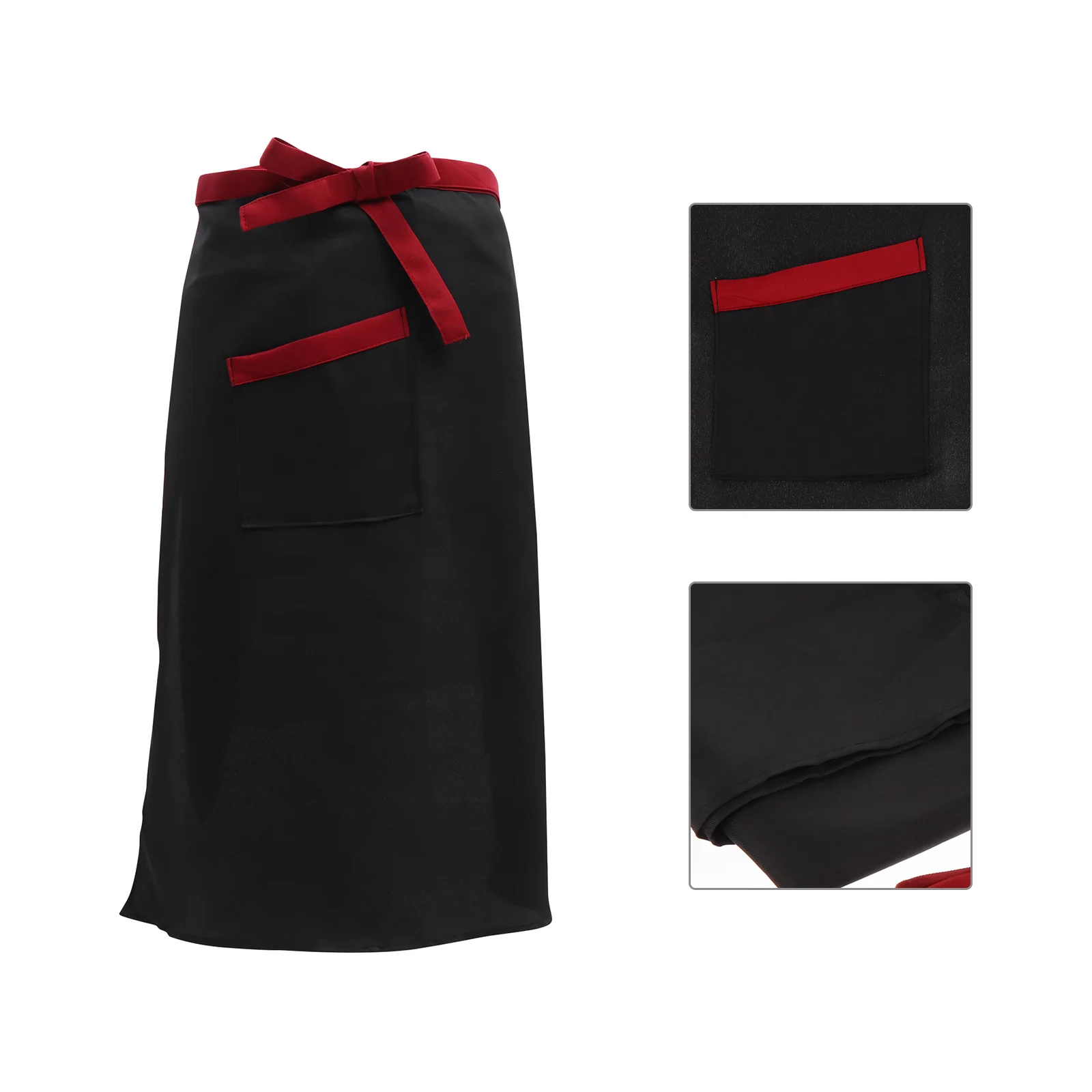 

Chef Waist Aprons Canvas Apron Cook Apron Server Bib Apron Kitchen Apron Pockets Chef Half Apron Waiter Apron Black Overalls