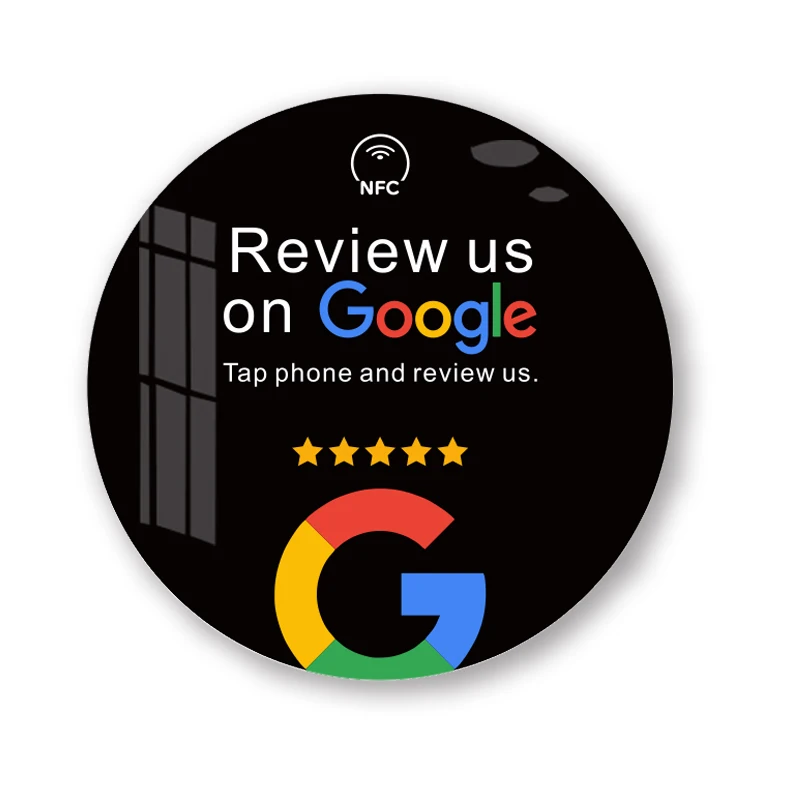 Обзор нас на табличке с вывеской Google NFC для салон красоты бизнес-декор акрил